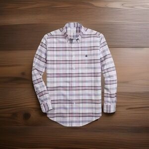 BROOKS BROTHERS Oxford Tartan Checked Regent Shirt Sz XXL